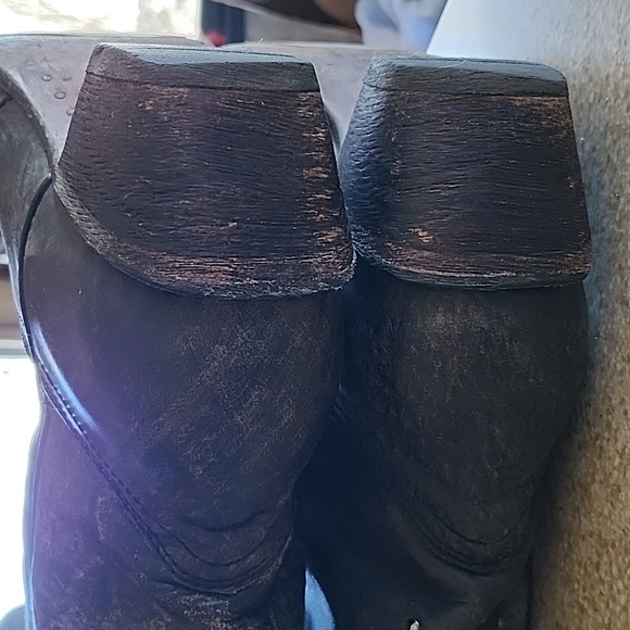 Women's Corral Fango Antiqued Studded & Silver Inlay Boots Size 9.5M - Picture 9 of 16